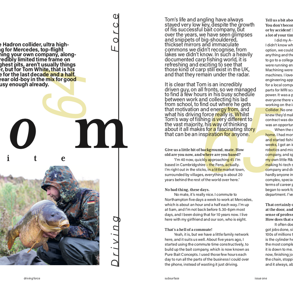 SUBmag #001 ARCHIVES - TOM WHITE 'DRIVING FORCE'