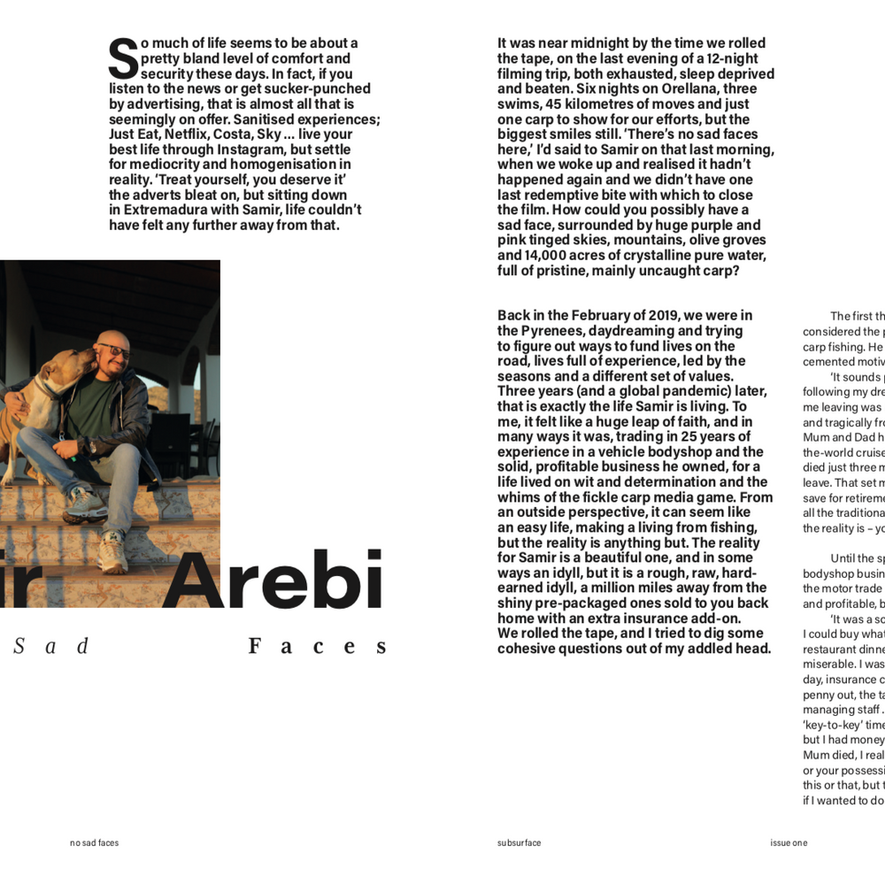 SUBmag #001 ARCHIVES - SAMIR AREBI 'NO SAD FACES'