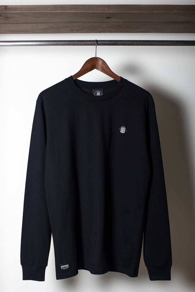 'ICON' Long Sleeve Tee | Black