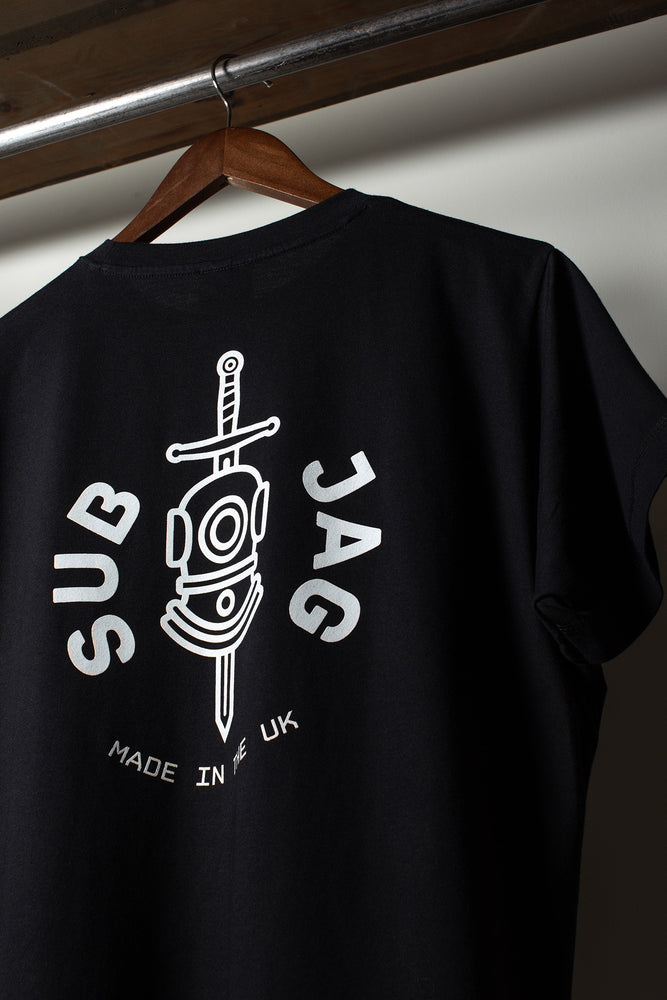 
                  
                    Load image into Gallery viewer, &amp;#39;SUB X JAG&amp;#39; Tee | Black
                  
                