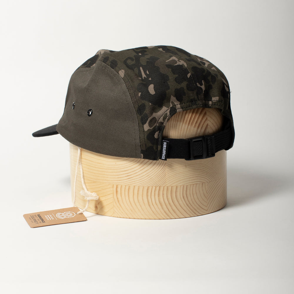 
                  
                    Load image into Gallery viewer, 5 Panel - &amp;#39;BLOCK&amp;#39; - Camo/black/olive
                  
                