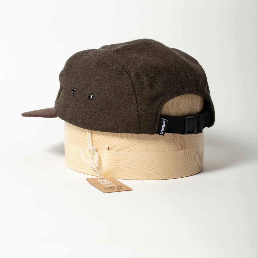 
                  
                    Load image into Gallery viewer, 5 Panel - &amp;#39;LO-FI&amp;#39; - Tweed/Leather
                  
                