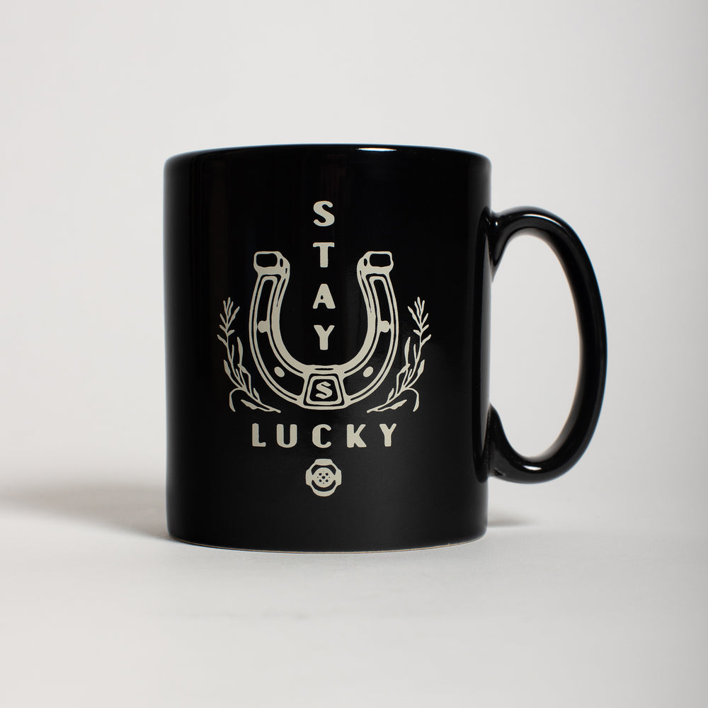 
                  
                    Load image into Gallery viewer, STAY LUCKY MUG - Black
                  
                